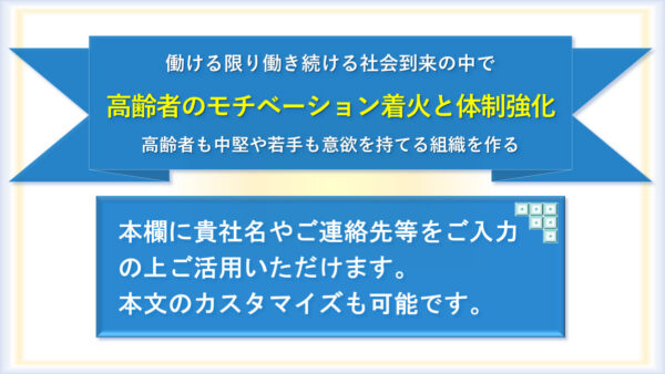 《高齢者継続雇用》セミナー実践キット